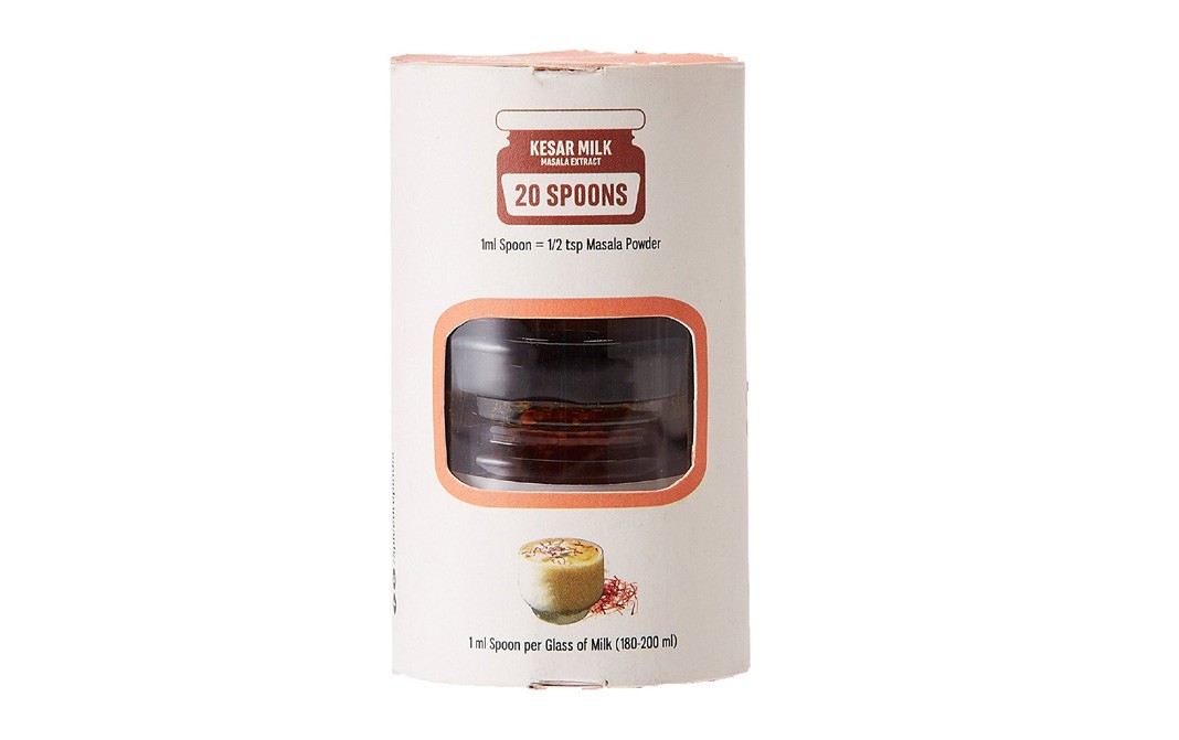 Spice Drop Kesar Milk Masala Extract    Bottle  20 millilitre